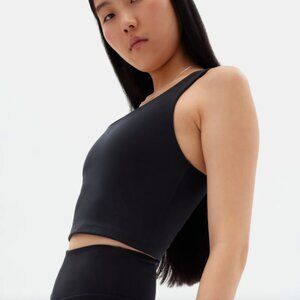 Girlfriend Collective Black Bella Scoop Tank - Medium